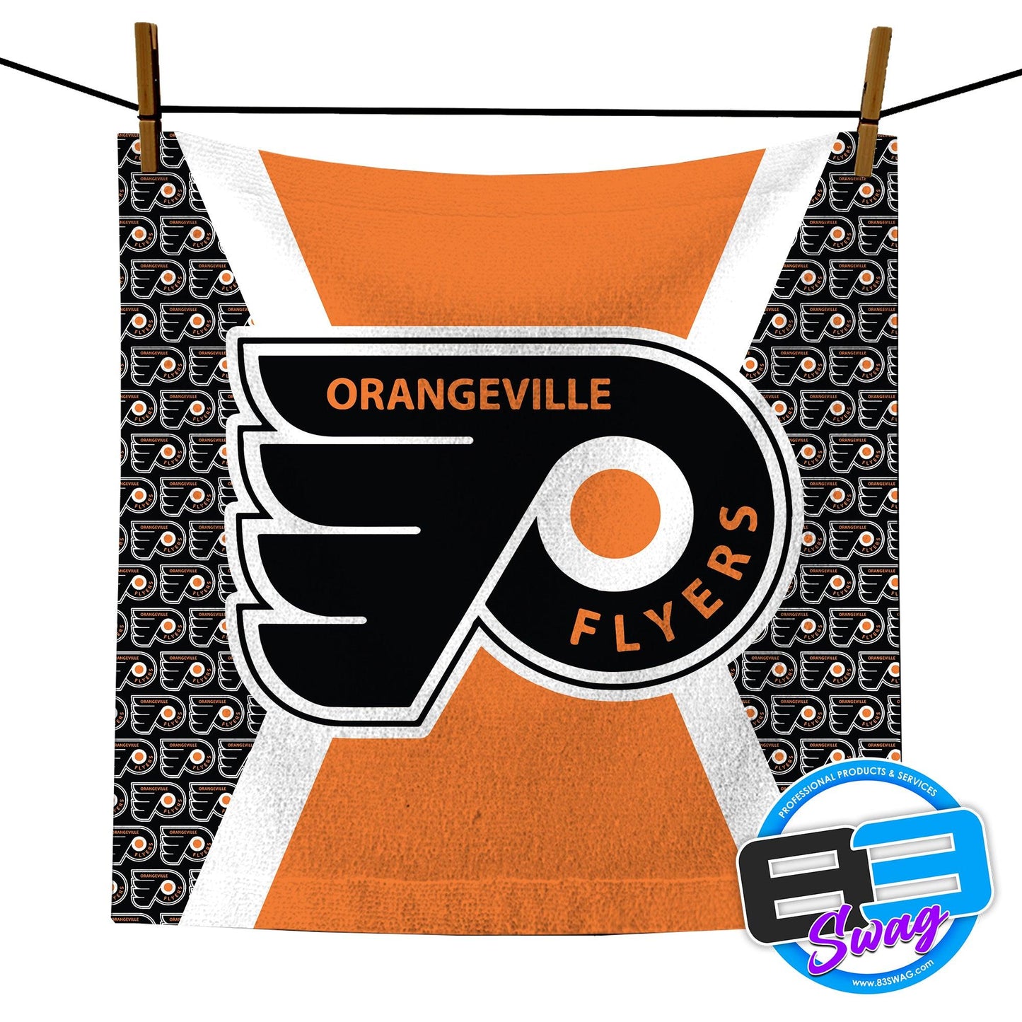 14"x14" Rally Towel - Orangeville Flyers - 83Swag