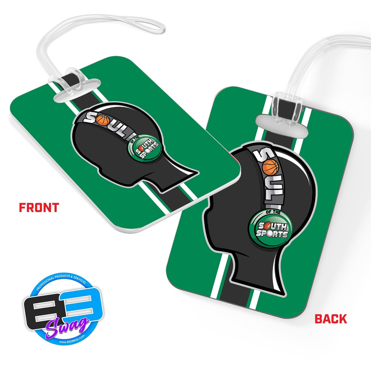 Hard Acrylic Bag Tag - Soul Of The South Sports - 83Swag