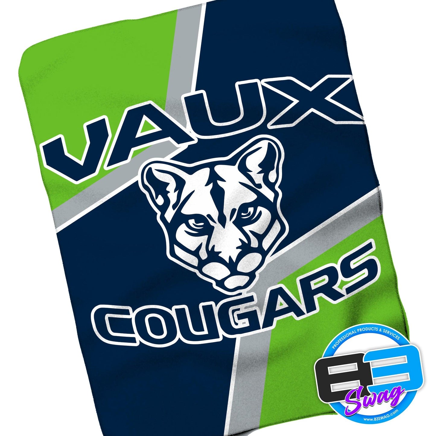 50"x60" Sherpa Fleece Blanket - Vaux Cougars - 83Swag