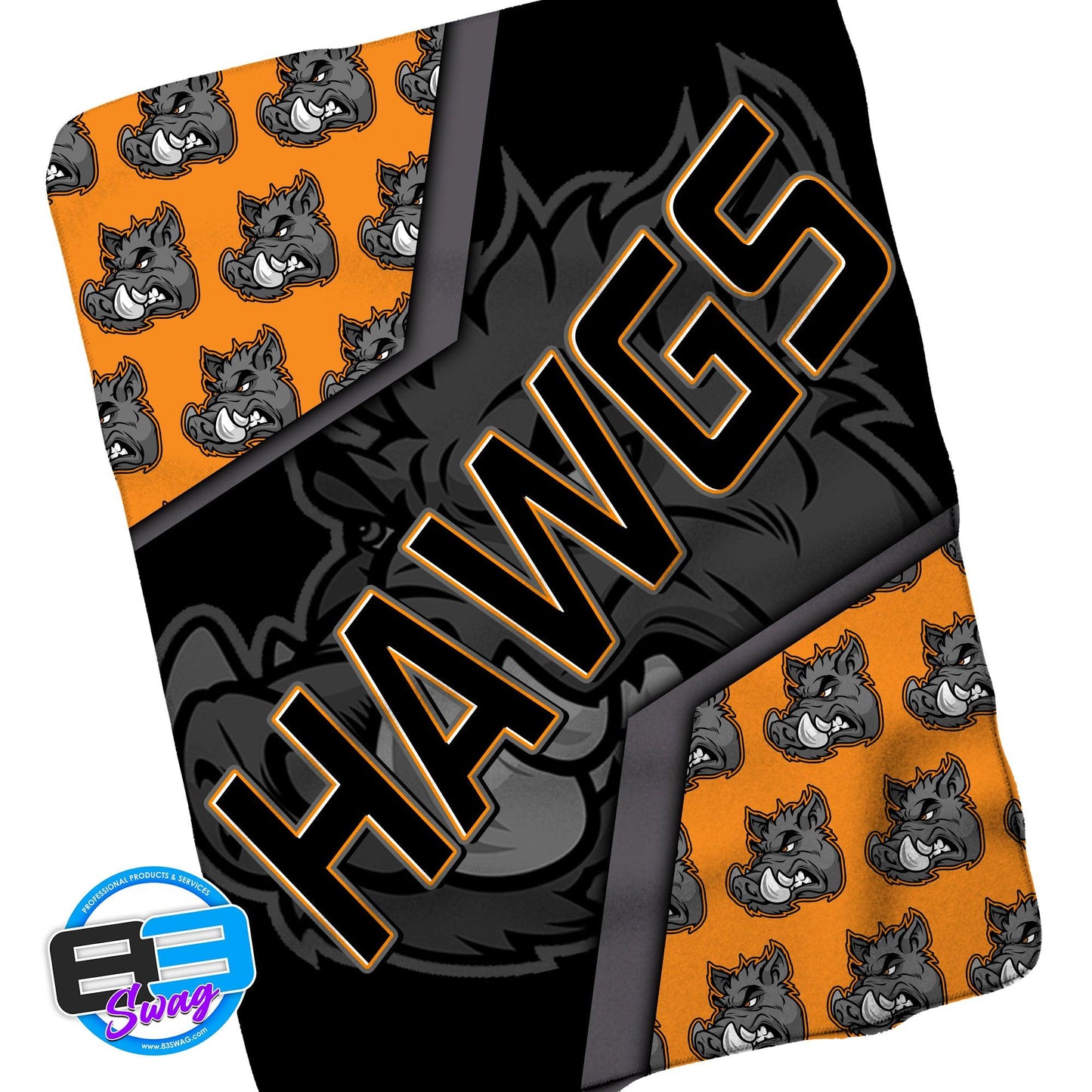 50"x60" Sherpa Fleece Blanket - Ball Hawgs - 83Swag