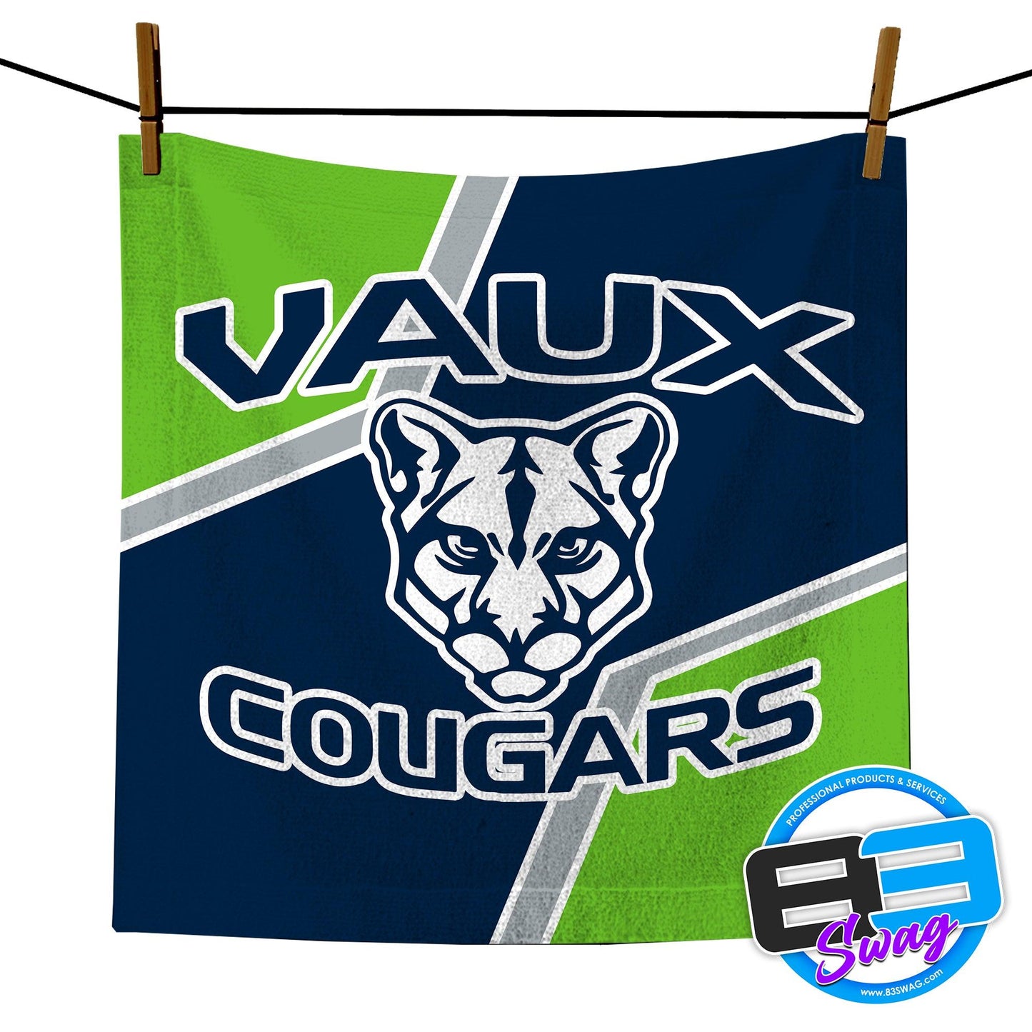 14"x14" Rally Towel - Vaux Cougars - 83Swag