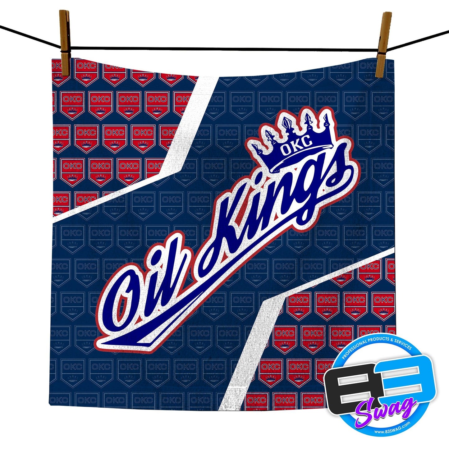 14"x14" Rally Towel - Oklahoma City Oil Kings - 83Swag
