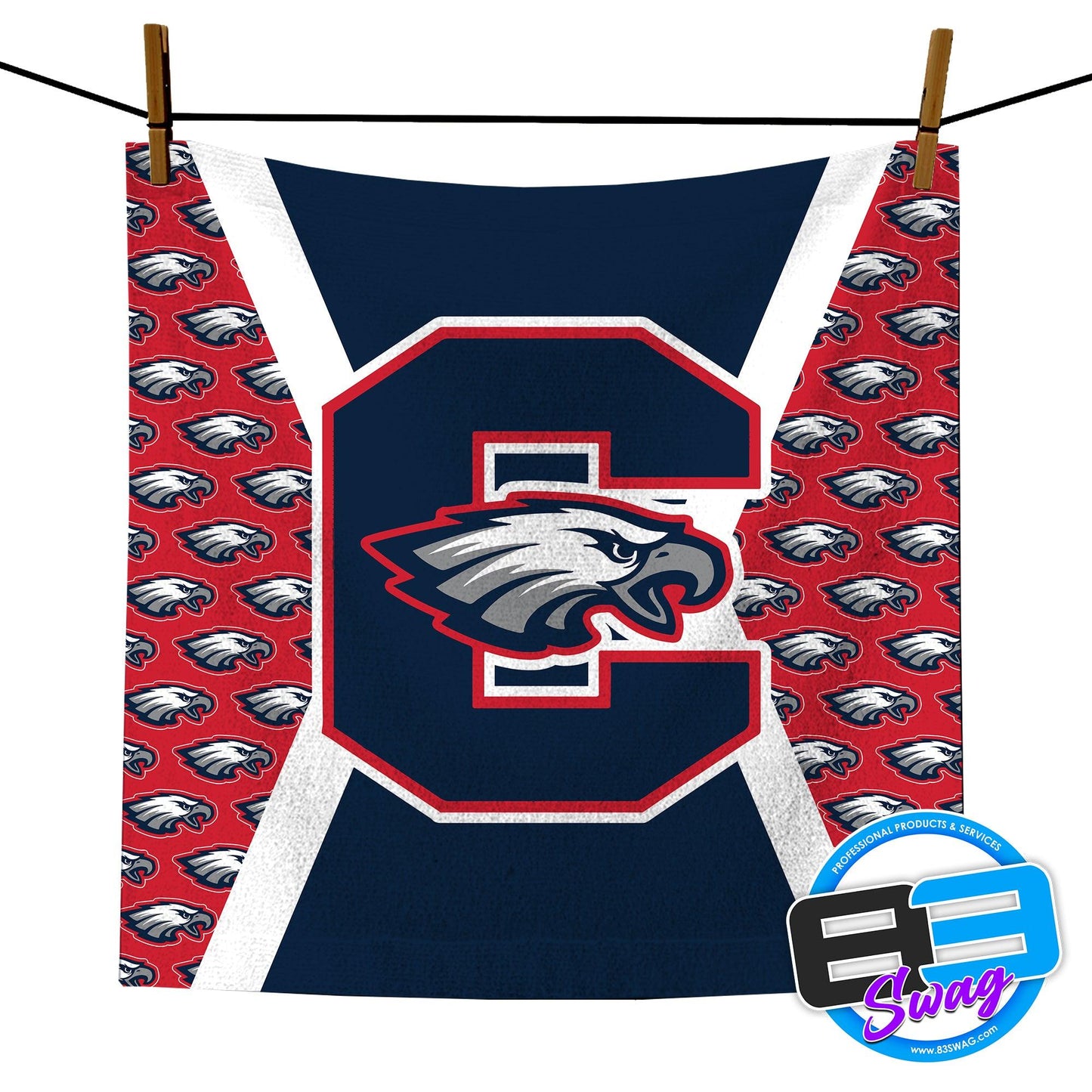 14"x14" Rally Towel - Centennial Eagles - 83Swag