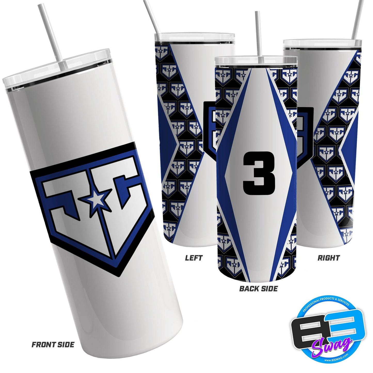 20oz & 30oz Skinny Tumbler - Julington Creek Stars - 83Swag