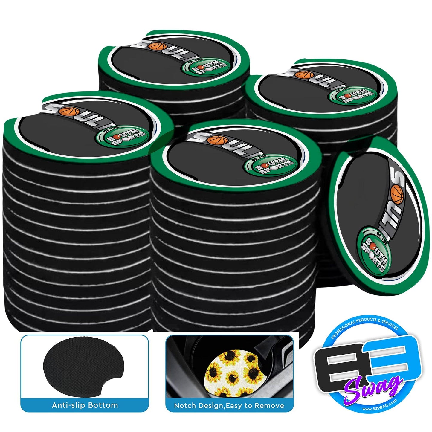 Car Coasters (4 Pack) - Soul Of The South Sports - 83Swag