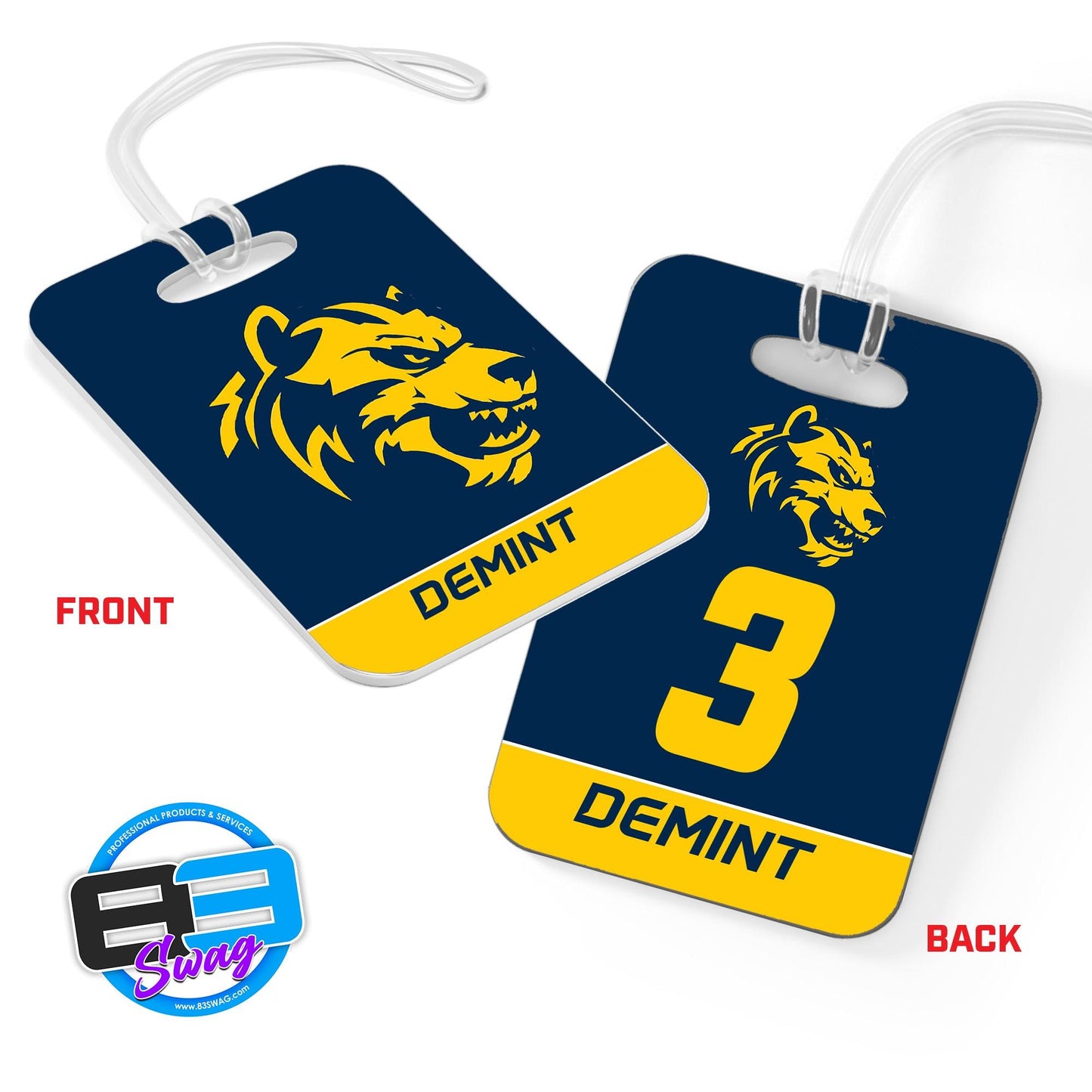 Hard Acrylic Bag Tag - West Pasco Wolverines - 83Swag