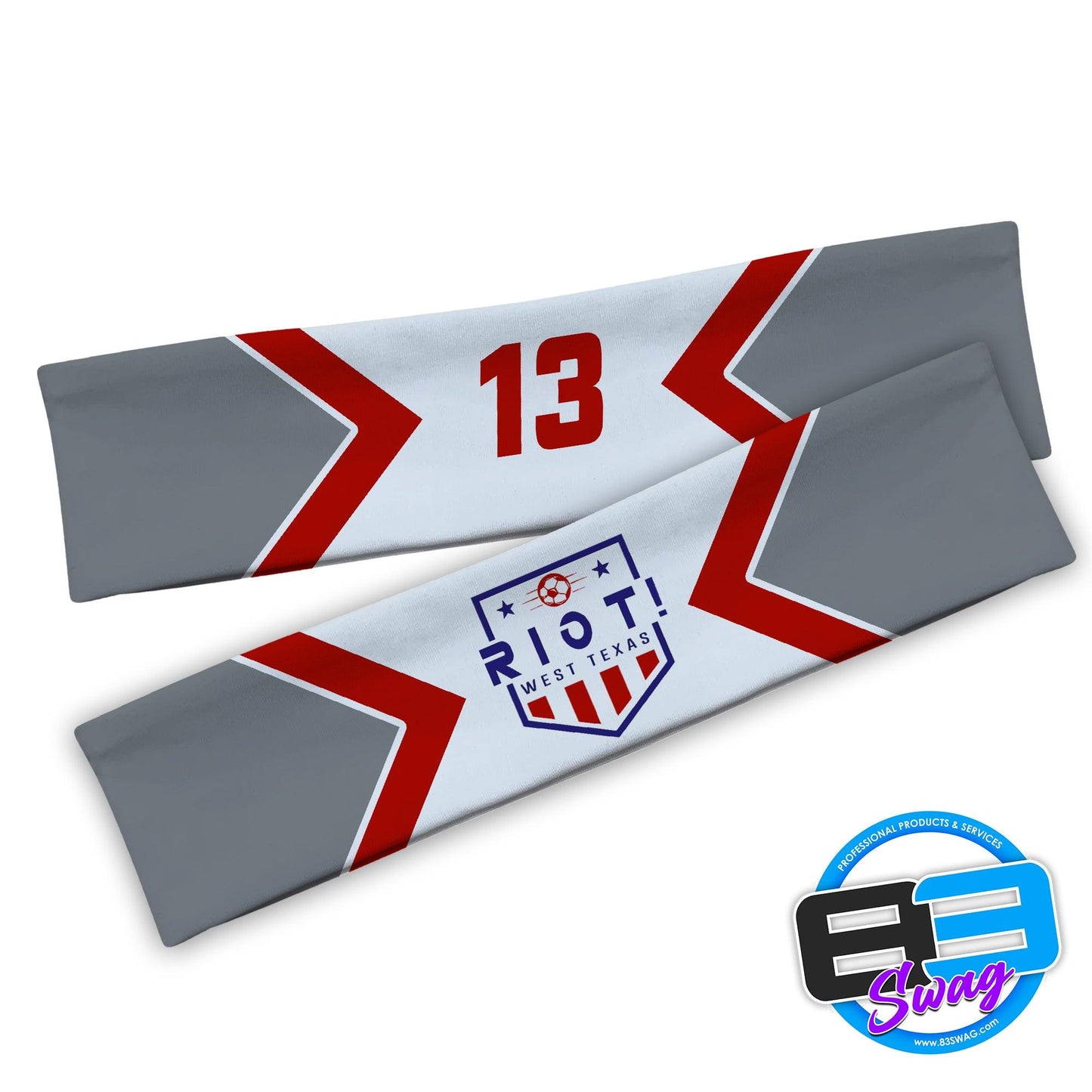 WTX Riot (RED) - Pre-Designed Headband - 83Swag