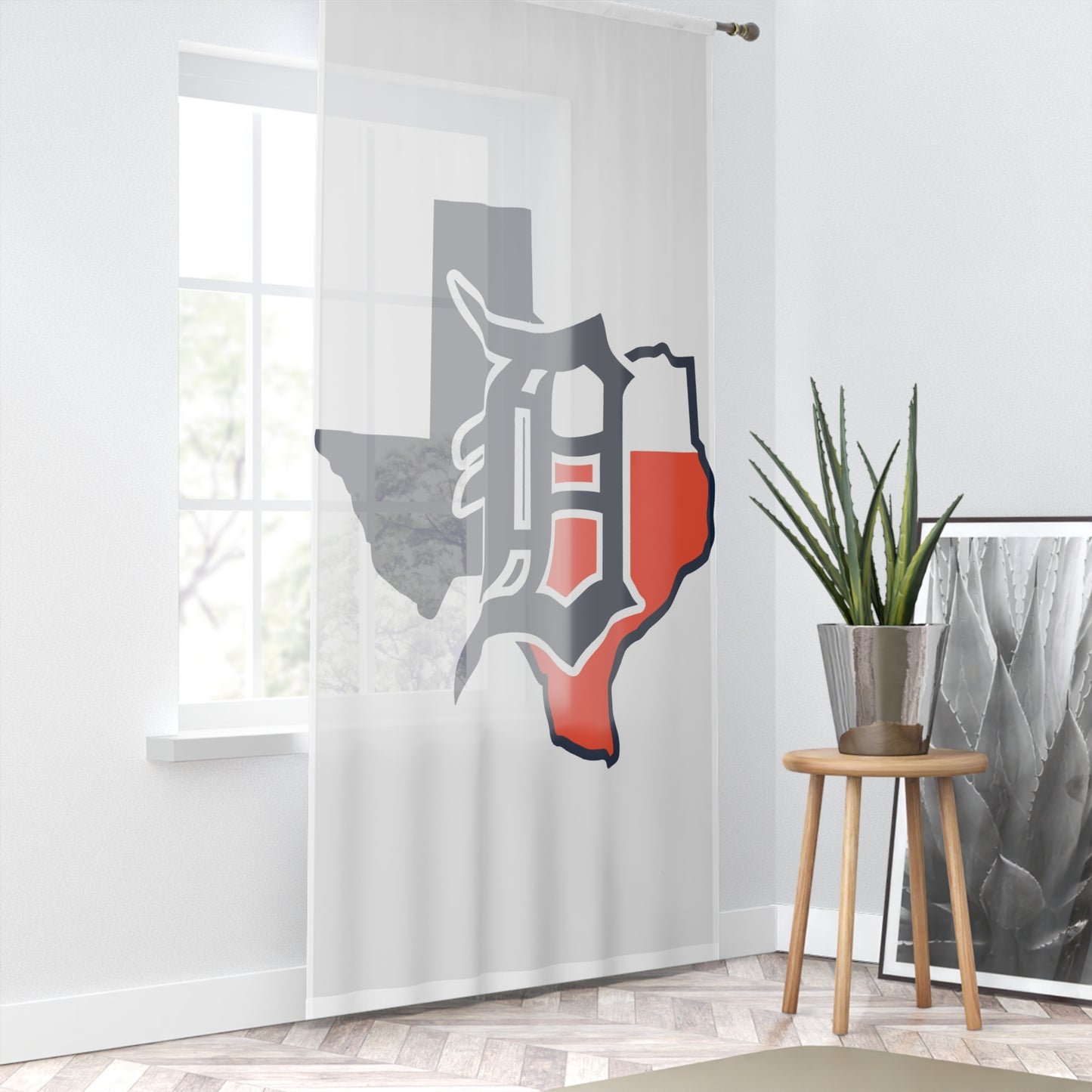 Window Curtain Dallas Tigers Baseball