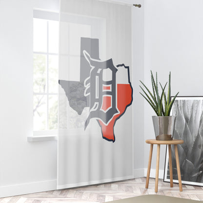 Window Curtain Dallas Tigers Baseball