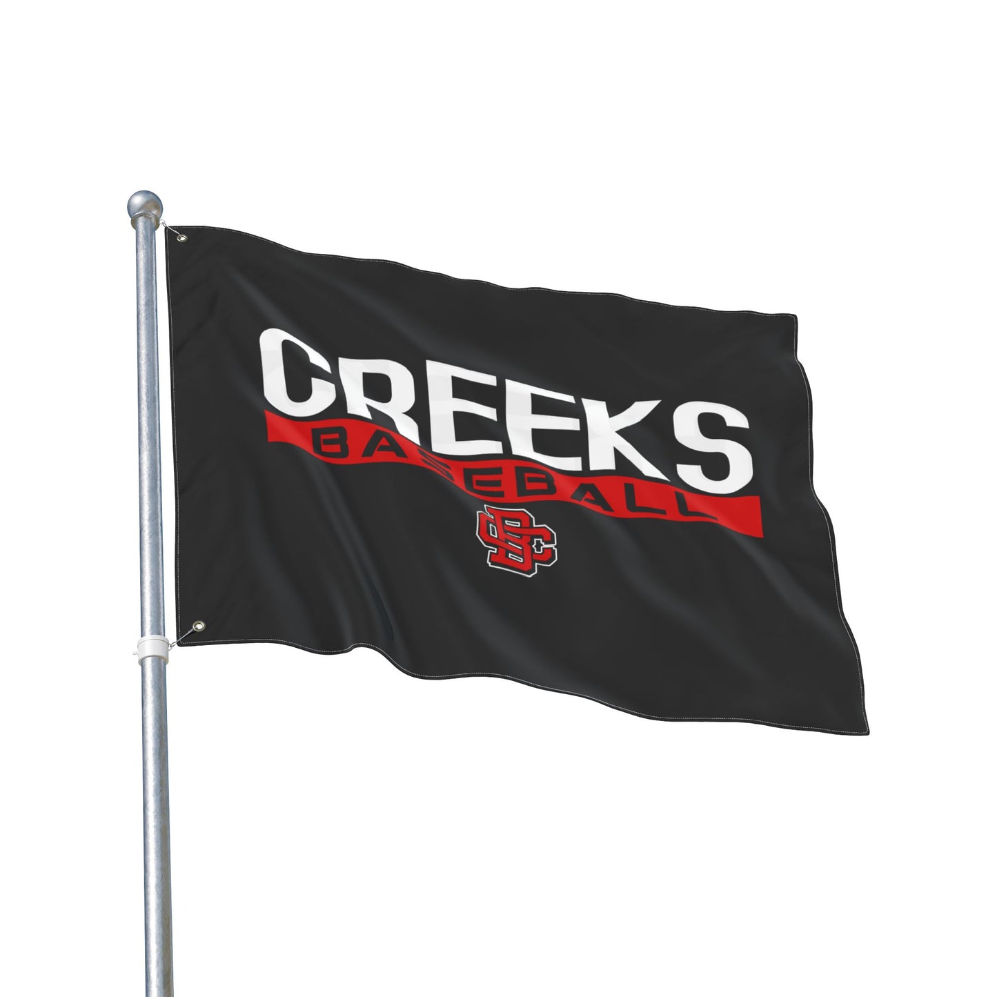 Double Sided Flag Creeks Baseball Club - CBC
