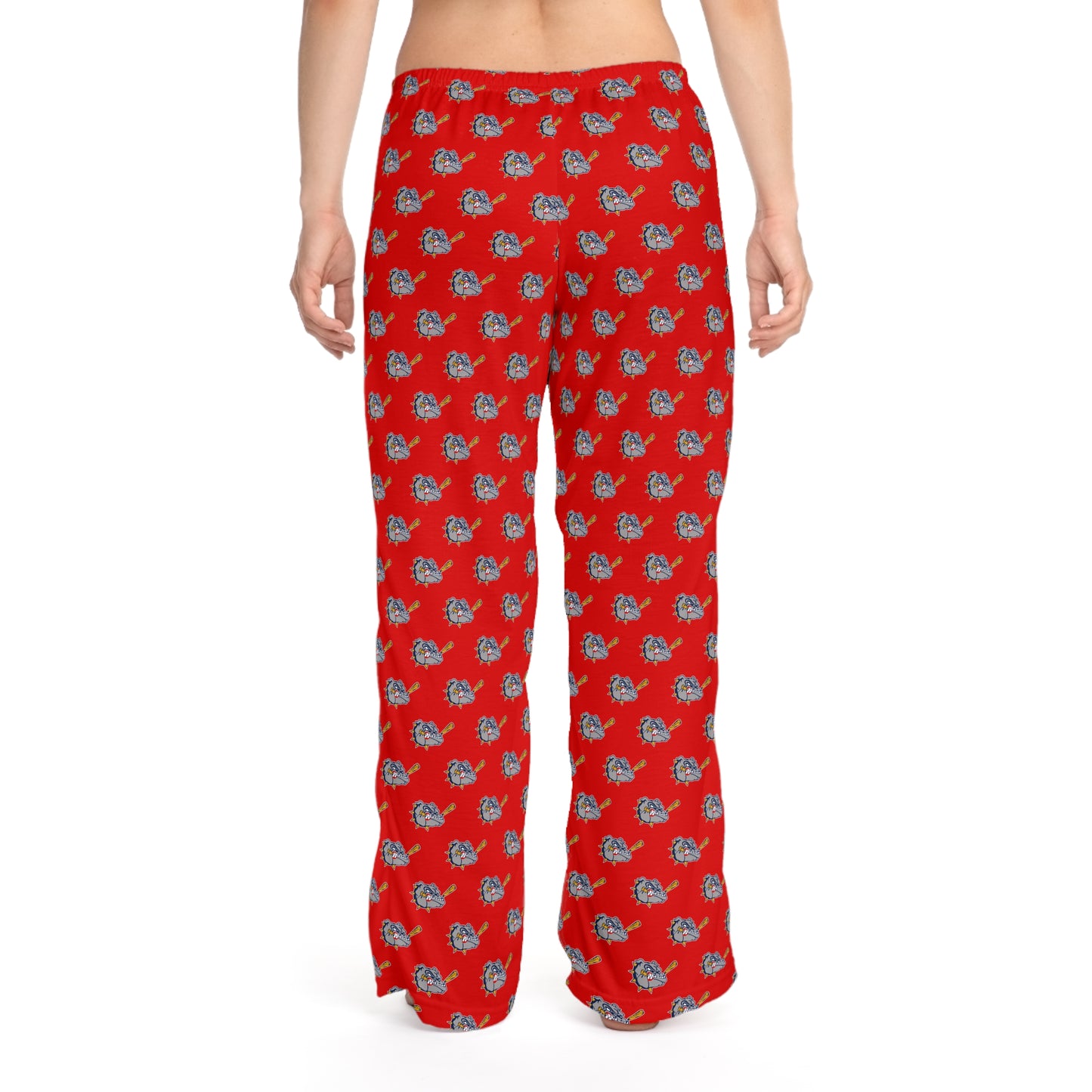Women's Pajama Pants (AOP) Bloomingdale Bulldogs Baseball