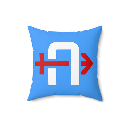 Spun Polyester Square Pillow Arrows Baseball