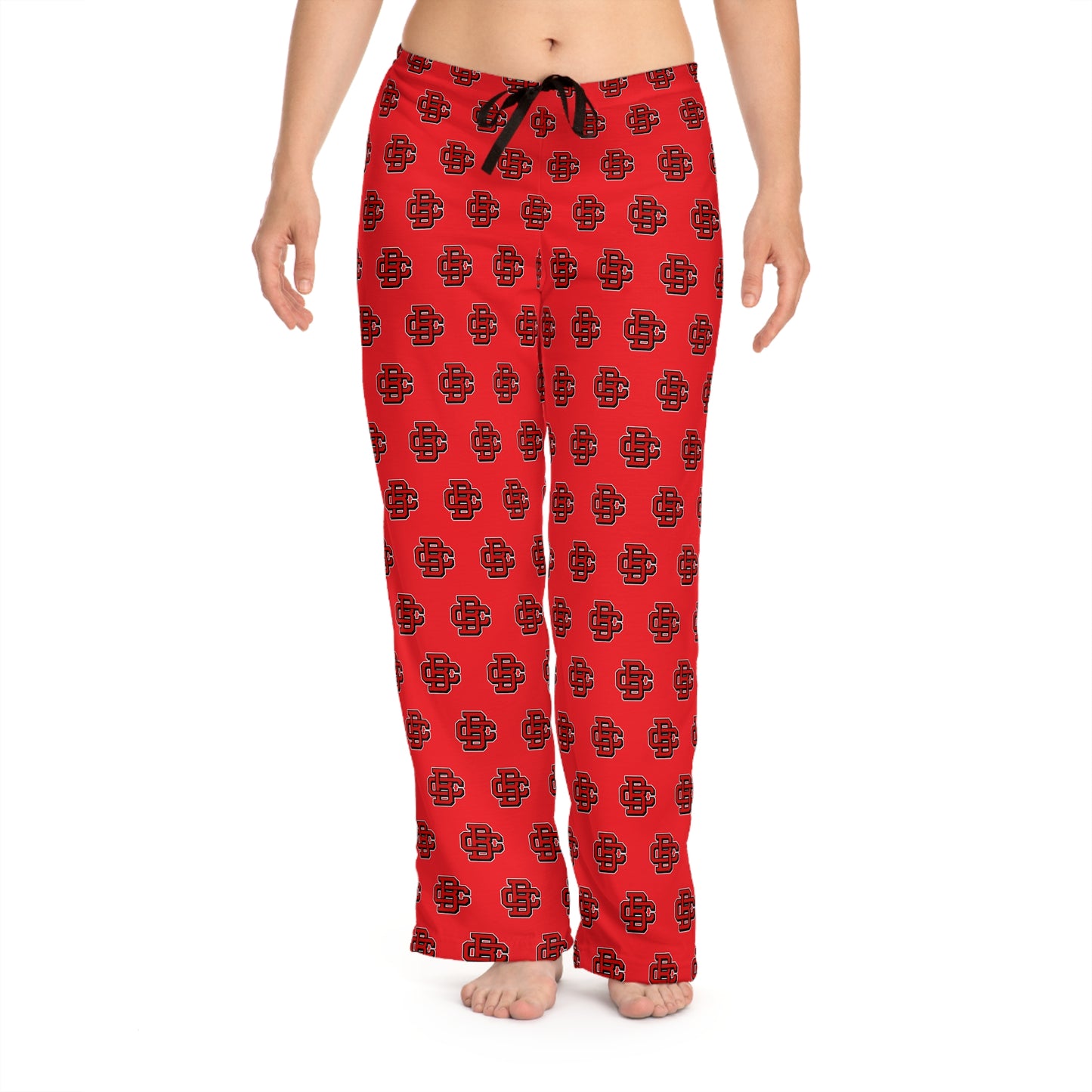 Women's Pajama Pants (AOP) Creeks Baseball Club - CBC