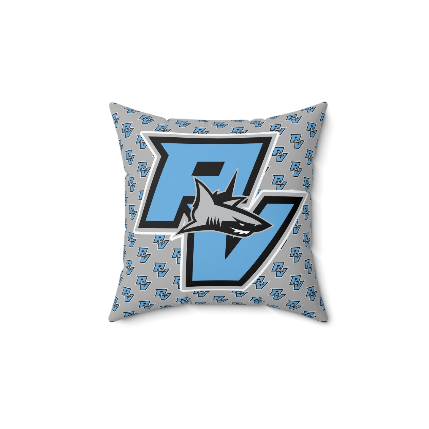 PVAA Sharks Spun Polyester Square Pillow