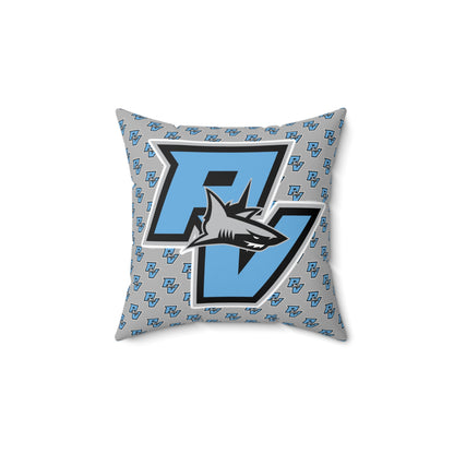 PVAA Sharks Spun Polyester Square Pillow