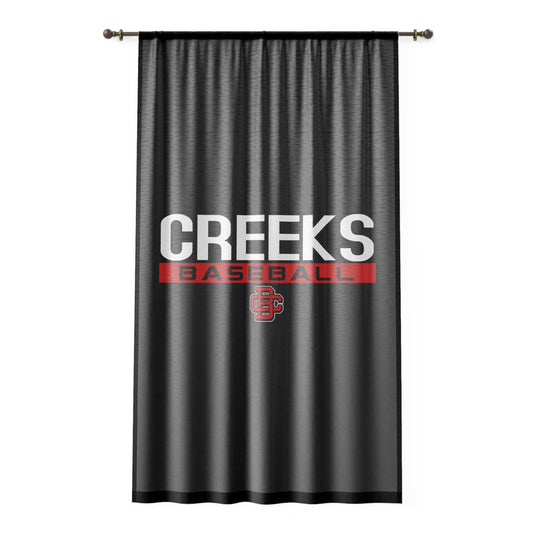 Window Curtain Creeks Baseball Club - CBC