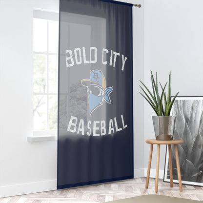 Window Curtain Bold City Bandits Baseball