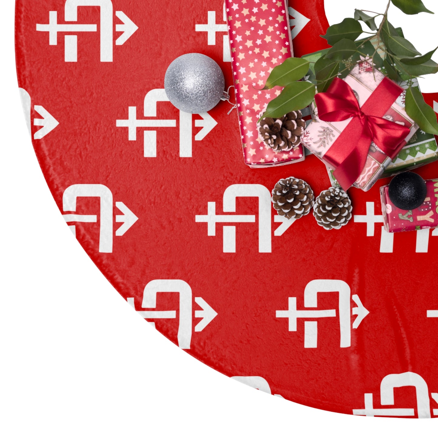 Christmas Tree Skirts Arrows Baseball