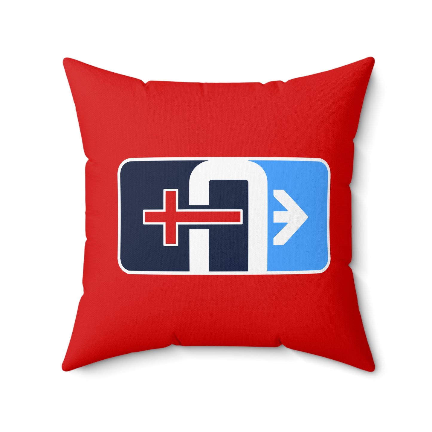 Spun Polyester Square Pillow Arrows Baseball