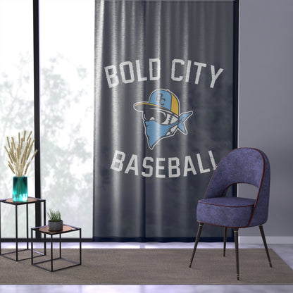 Window Curtain Bold City Bandits Baseball