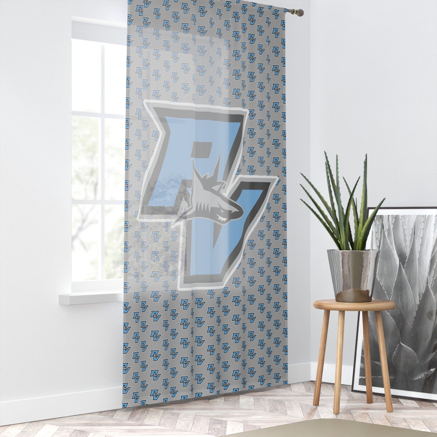 PVAA Sharks Window Curtain