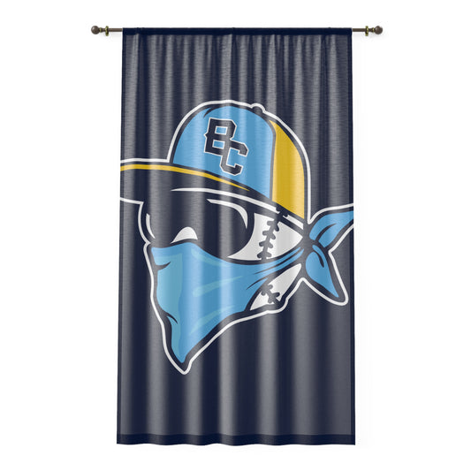 Window Curtain Bold City Bandits Baseball