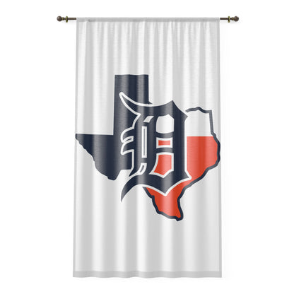Window Curtain Dallas Tigers Baseball
