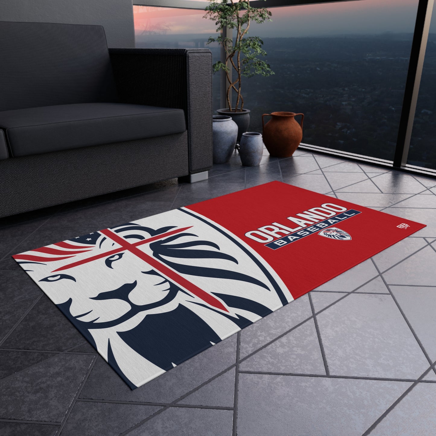 Outdoor Rug Orlando Lions Baseball