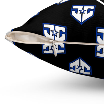 Spun Polyester Square Pillow JCB