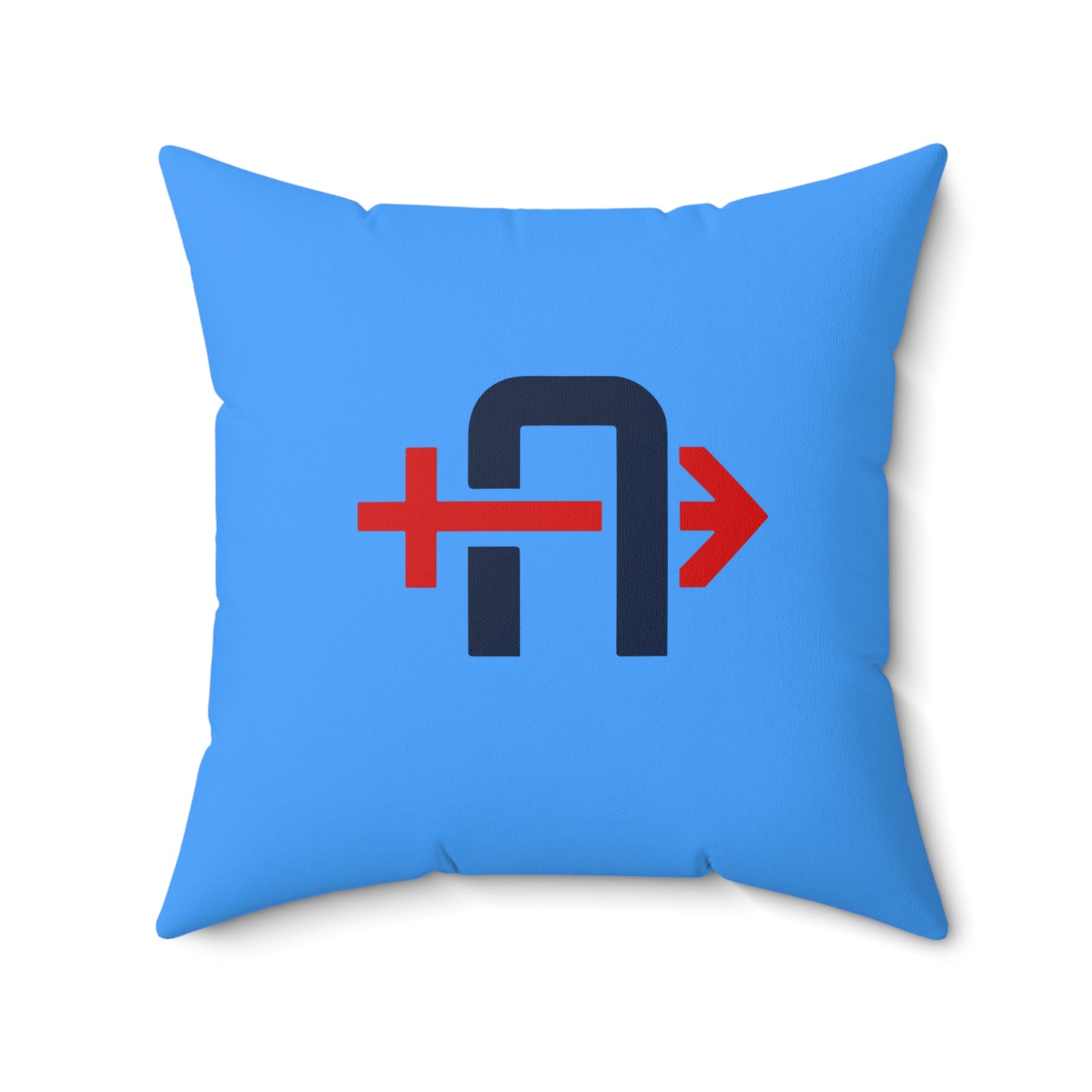 Spun Polyester Square Pillow Arrows Baseball