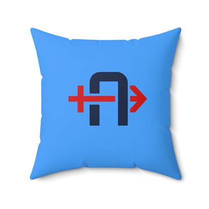 Spun Polyester Square Pillow Arrows Baseball