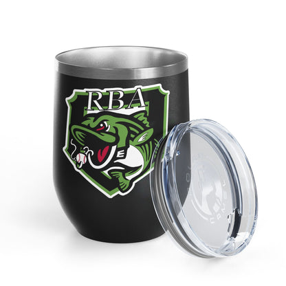 Wine Tumbler, 12oz RBA Stripers Baseball