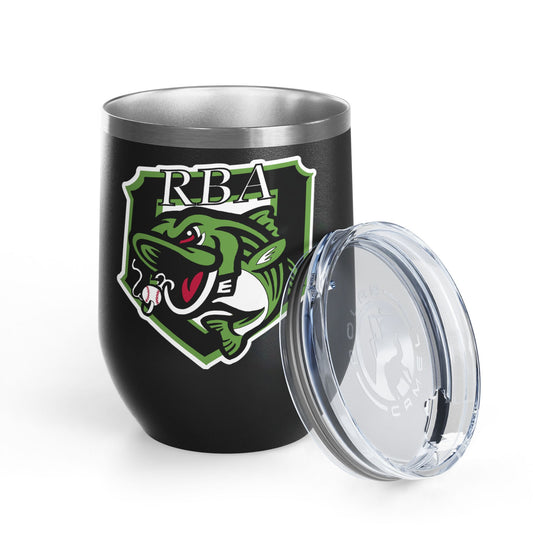Wine Tumbler, 12oz RBA Stripers Baseball
