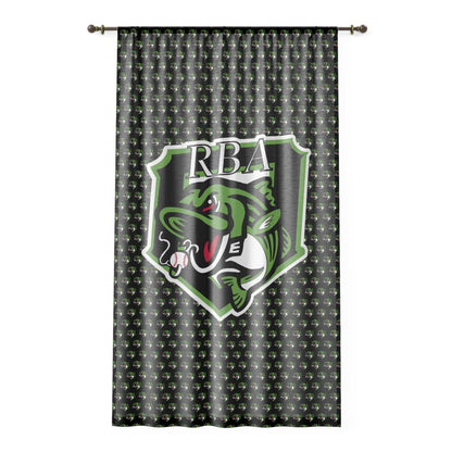 Window Curtain RBA Stripers Baseball
