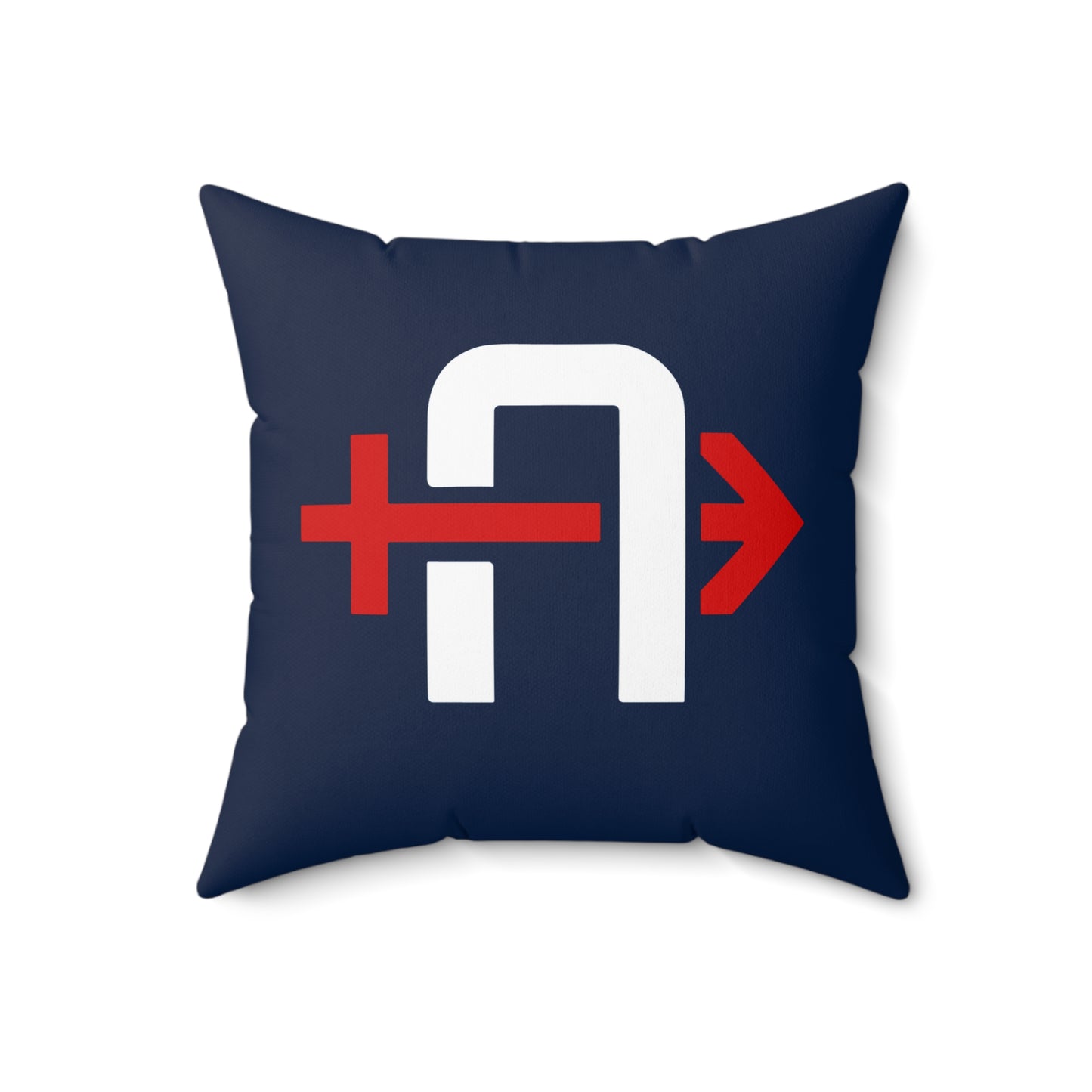 Spun Polyester Square Pillow Arrows Baseball