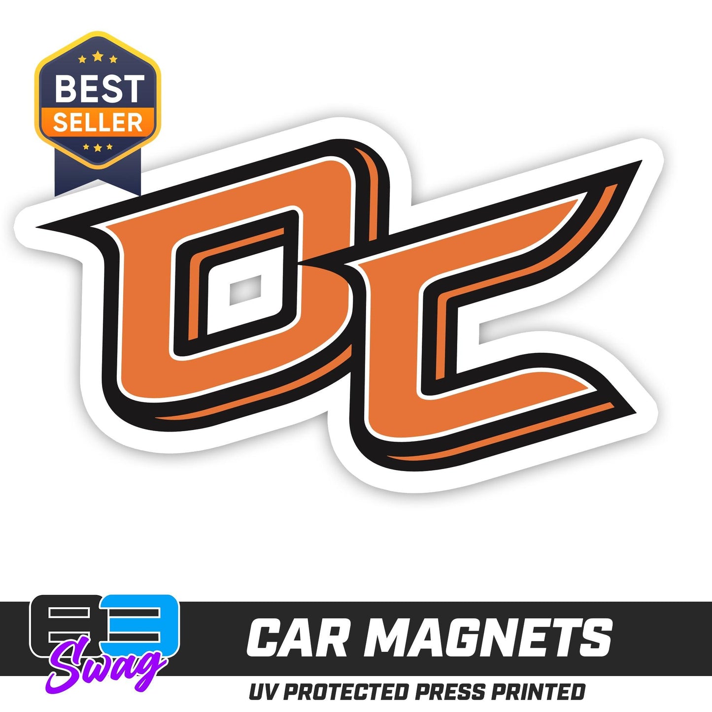 (12 Pack) Logo 4" Magnets - Orange County Hockey Club - 83Swag