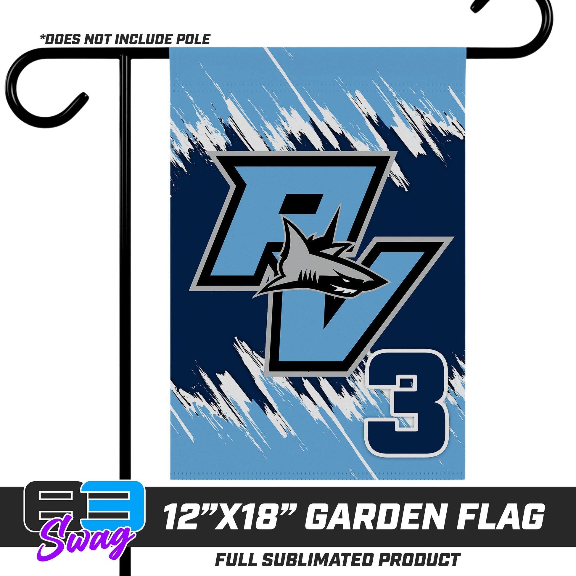 12"x18" Garden Flag - Ponte Vedra Sharks Baseball - 83Swag