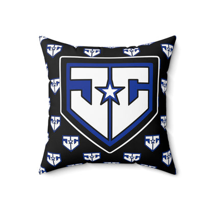 Spun Polyester Square Pillow JCB