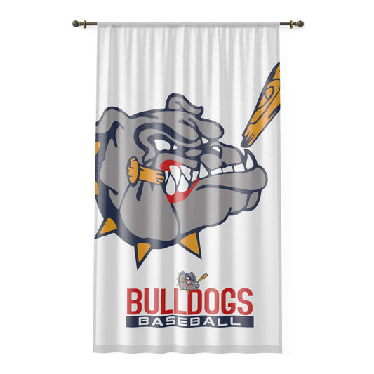 Window Curtain Bloomingdale Bulldogs Baseball