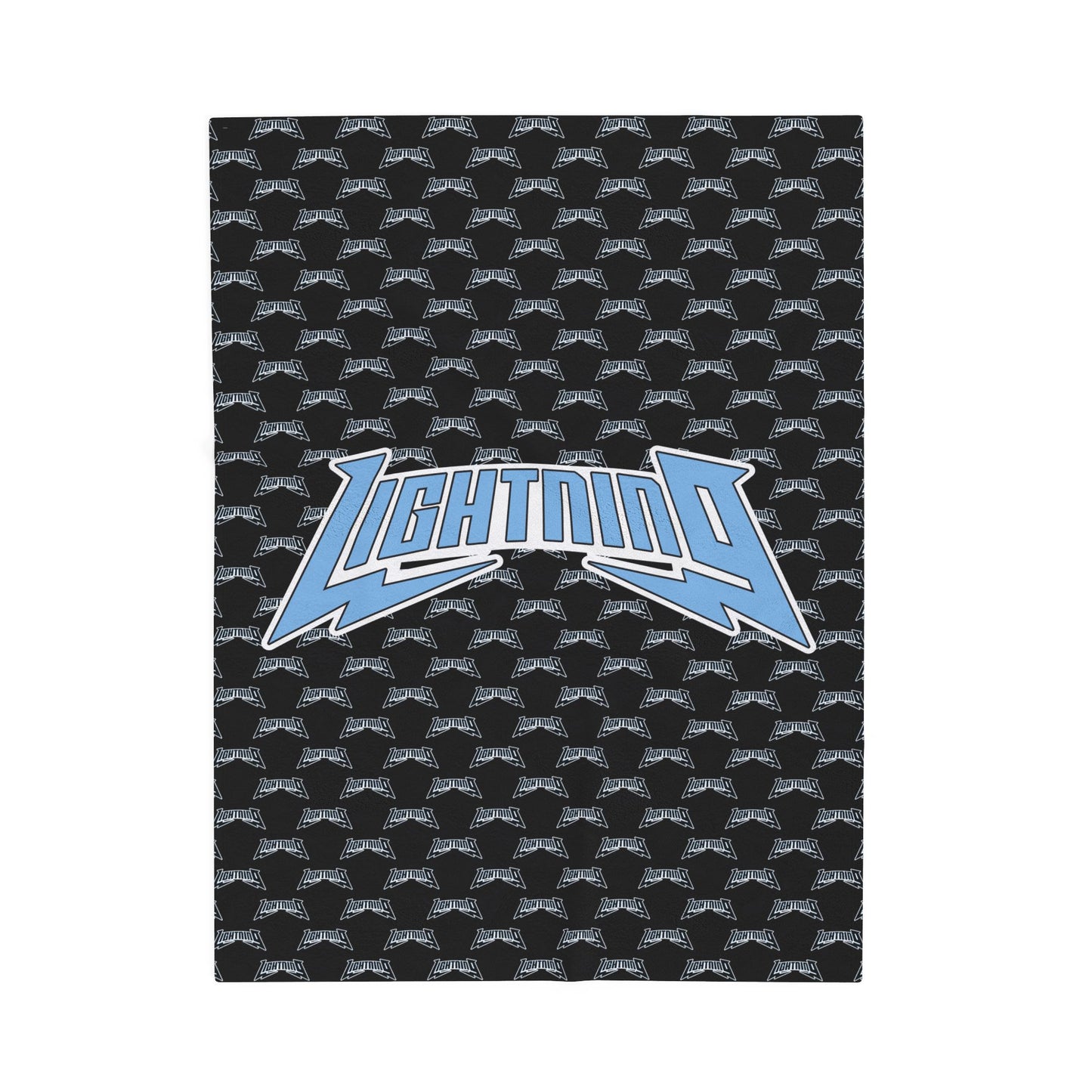 Velveteen Plush Blanket - Lightning Baseball