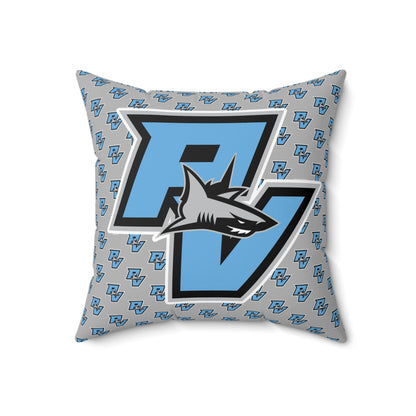 PVAA Sharks Spun Polyester Square Pillow