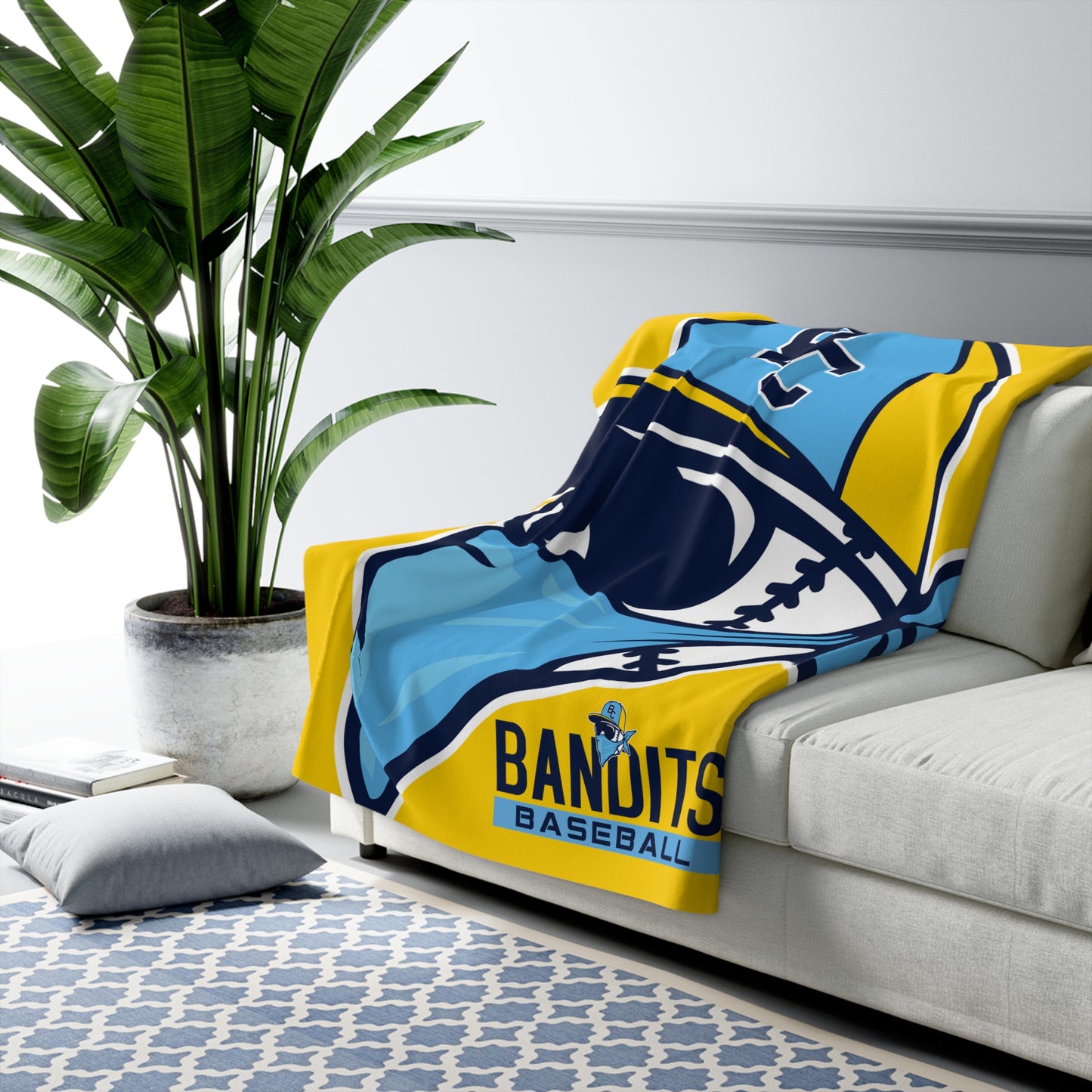 Sherpa Fleece Blanket Bold City Bandits Baseball