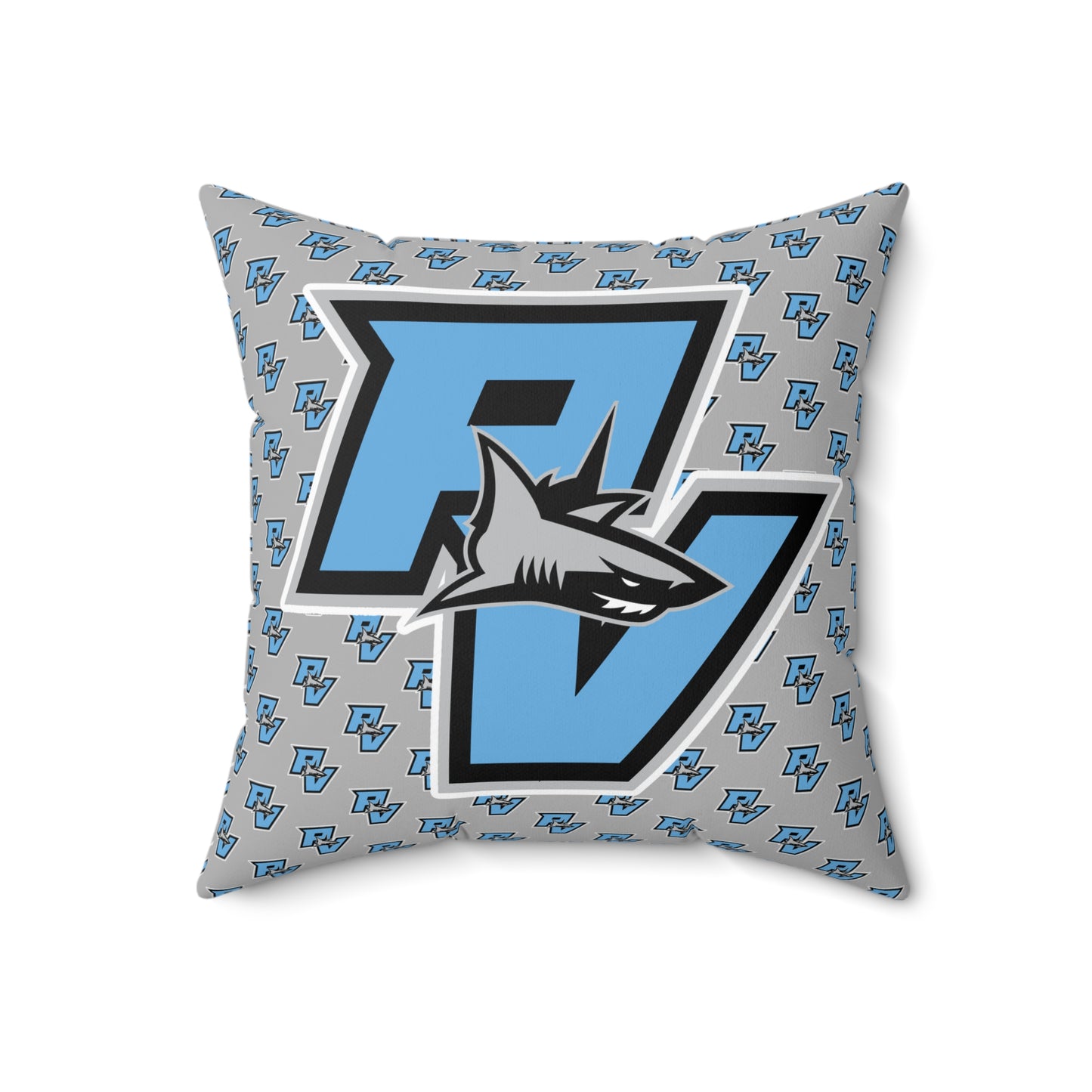 PVAA Sharks Spun Polyester Square Pillow