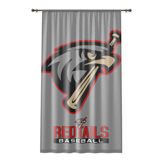 Window Curtain MSA Redtails Baseball