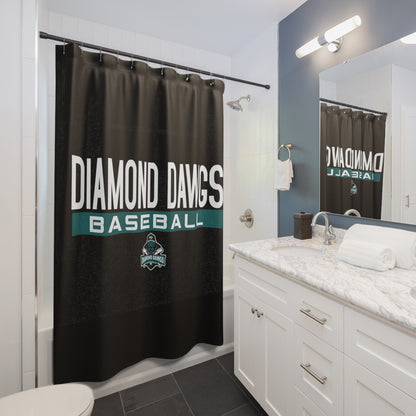 Shower Curtains Diamond Dawgs Baseball