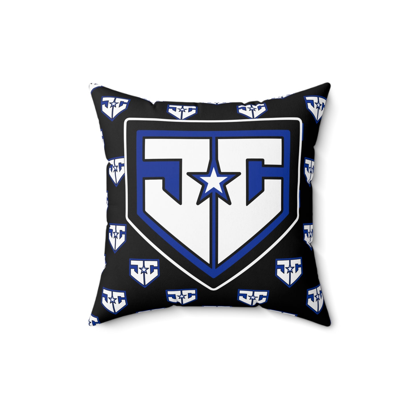 Spun Polyester Square Pillow JCB