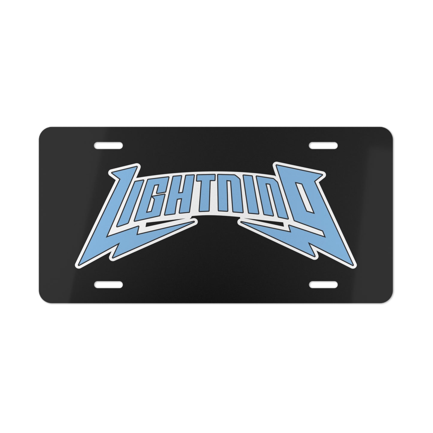 Vanity Plate Lightning Baseball