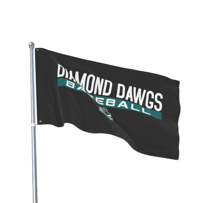 Double Sided Flag Diamond Dawgs Baseball