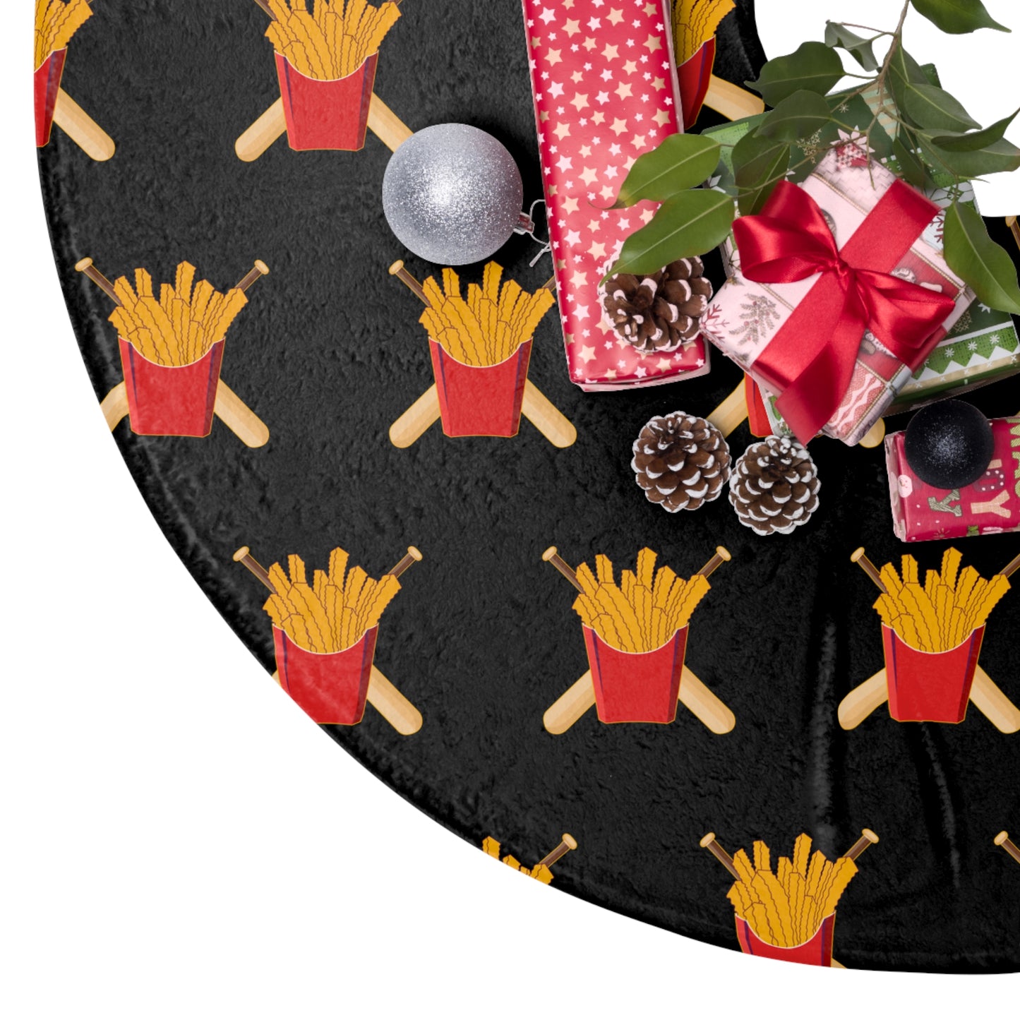 Christmas Tree Skirts Team Rally Fries