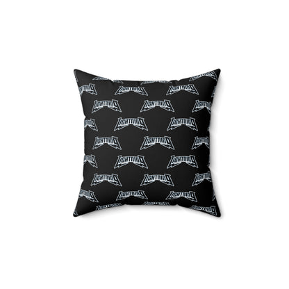 Spun Polyester Square Pillow Lightning Baseball